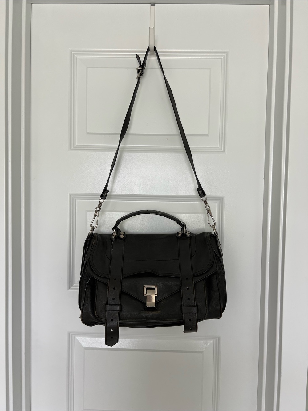 Proenza Schouler Grey Leather Strap Satchel - Picture 2 of 3